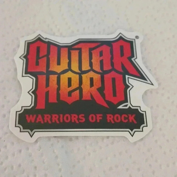 Guitar Hero ..warriors of rock" sticker..nwt - Picture 1 of 4